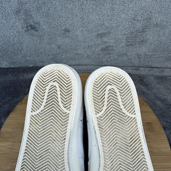 Nike Blazer Mid '77 Shoes Womens Size 7 White Black Leather High Top CZ1055-100 - Picture 8 of 9